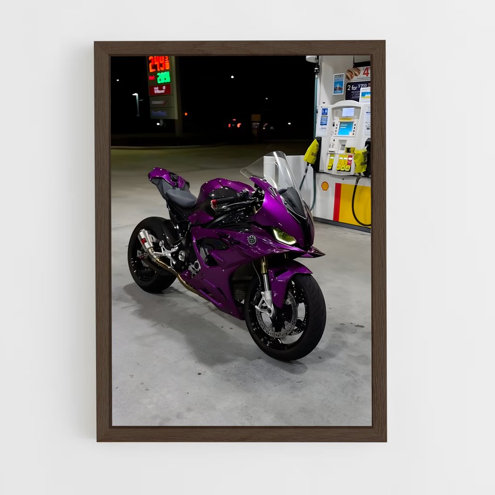 Poster Route 66 Violette – affiche Beta (vue 5)